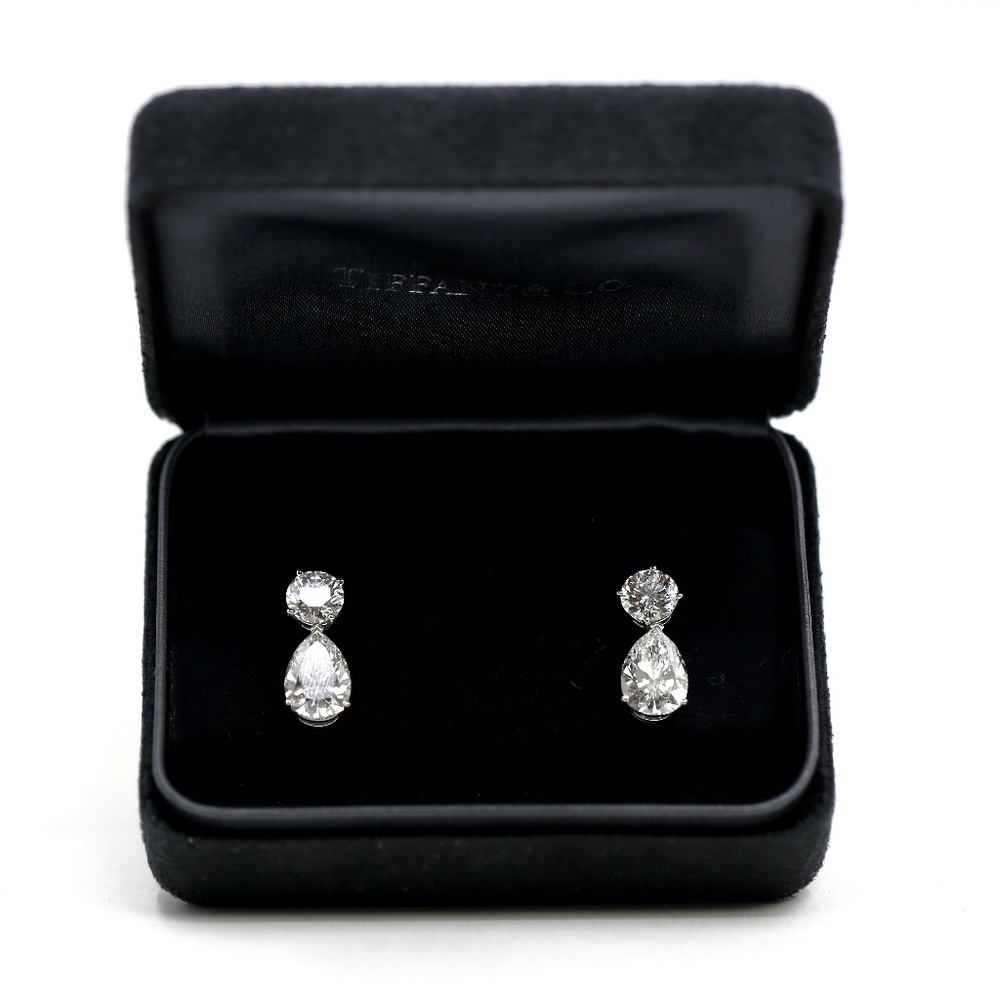 Tiffany & CO. Diamond Earrings - Picture 3 of 14